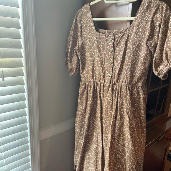 Little Cottonwood Maple Dress - Brown Floral - Picture 2 of 5